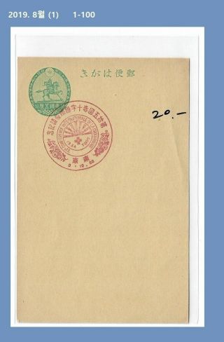Red Cross,  Thematic Philatelic Materials,  Japan Pictorial Postmark,  Postal Card 6