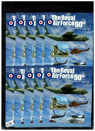 ,  10x Maldives - Mnh - Airplanes,  Helicopters,  Military -