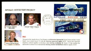 Mayfairstamps Us Fdc 1975 Apollo Soyuz Bgc Cachet First Day Cover Wwb80723