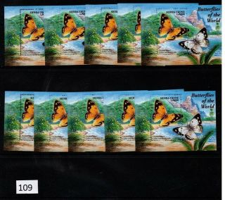 ,  10x Sierra Leone - Mnh - Butterflies - Nature -