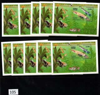 ,  10x Sierra Leone - Mnh - Fish -