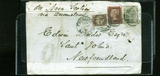 1878 Great Britain Cover Front To St.  John 