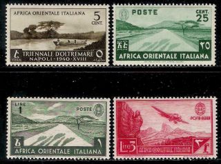 Italy Colony Italian East Africa 1938 - 1940 Stamps - Native Boat,  Desert Road