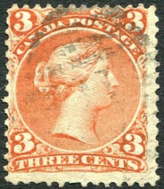 Canada - 1868 - 1871 3c Brown - Red Sg 58 Fine V26832