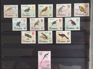 The Gambia,  Stamps Mnh Sg233/45 Birds