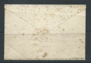 GB 1840 Fores ' s Military Envelope No.  9 but Tone Spots - Scarce 2