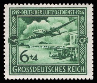 EBS Germany 1944 25th Anniversary German Air Mail Service Michel 866 - 868 MNH 2