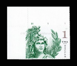 Scott 5295 Statue Of Freedom - $1.  00 - Xf - Mnh - S/a,  Plate Number Single