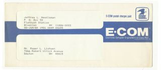 E - Com,  Electronic Computer Originated Mail E - Com