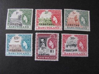 Lesotho Stamp Set Scott 15 - 20 Never Hinged