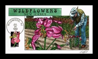 Dr Jim Stamps Us Fdc Collins Hand Painted Wildflowers Scott Number 2649
