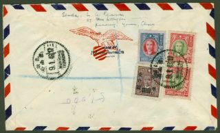 1948 China Multifranked Airmail Registered Cover Kunming To London Gb