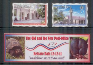 Seychelles stamps 2011 MNH set with Cover of Seychelles Philatelic Bureau 2