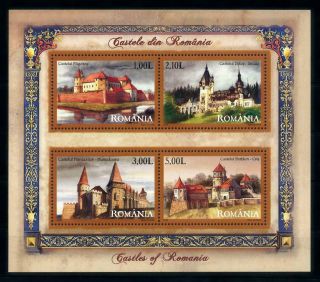 [101569] Romania 2008 Castles And Palaces Souvenir Sheet Mnh