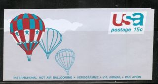 Us Sc Uc46 Hot Air Ballooning,  Letter Sheet Fdc.  Not Postally