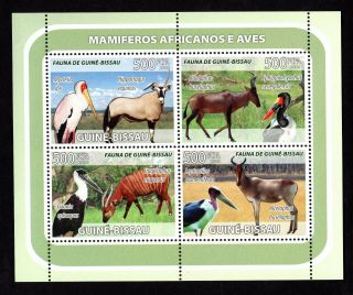 Guine Bissau 2008 Sheet W/ Stamps Mi 3812 - 3815 Mnh Cv=8€