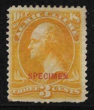 U.  S.  - 1873 - 79 - 3c Agriculture " Specimn " - Scott : O3s