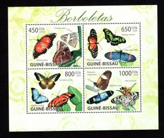 Guine Bissau 2009 Sheet W/ Stamps Mi 4504 - 4507 Mnh Cv=12€