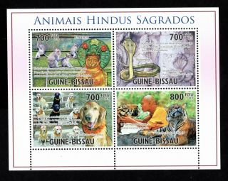 Guine Bissau 2010 Sheet W/ Stamps Mi 5180 - 5183 Mnh Cv=12€