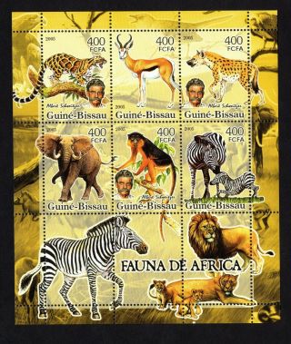 Guine Bissau 2005 Sheet W/ Stamps Mi 3215 - 3220 Mnh Cv=10€
