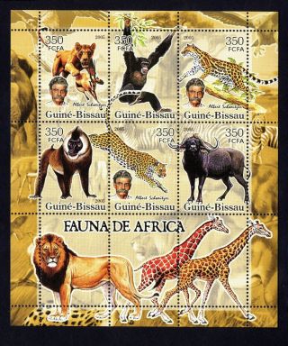 Guine Bissau 2005 Sheet W/ Stamps Mi 3209 - 3214 Mnh Cv=8€