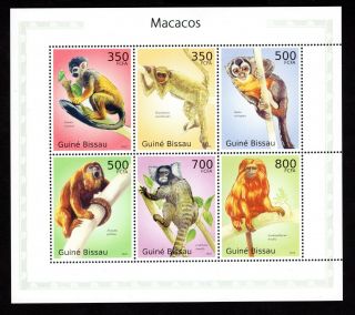 Guine Bissau 2010 Sheet W/ Stamps Mi 5017 - 5022 Mnh Cv=13€