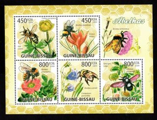 Guine Bissau 2009 Sheet W/ Stamps Mi 4462 - 4466 Mnh Cv=13€