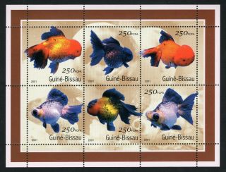 Guine Bissau 2001 Sheet W/ Stamps Mi 1516 - 1521 Mnh Cv= 6.  50€