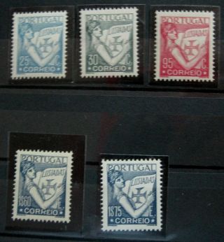 Portugal Stamp 1931 Lusiadas Colours And Values Md 543/547 Set Vfmnh Cv 210€