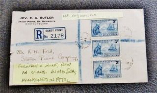 Nystamps Canada Newfoundland Stamp Early Cover Rare