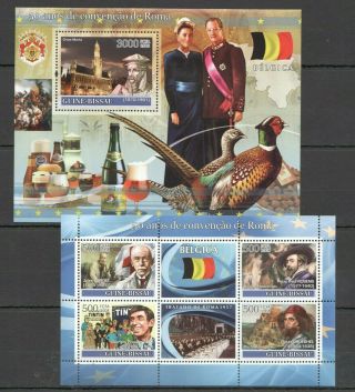G990 2008 Guinea - Bissau Art 50 Year Of The Rome Convention Belgium 1bl,  1kb Mnh