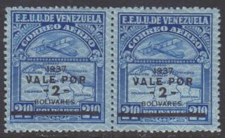 Venezuela C46 Pair Og Nh U/m $120,