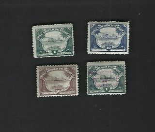 Central American Steamship Co.  - Group Of 4 1 C.  Is Mh & Others Are Mnh