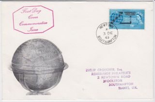 Gb Stamps First Day Cover 1963 Cable Rembrandt Cover Newtown Phosphor