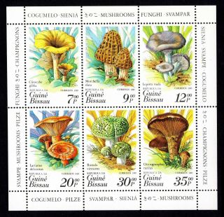 Guine Bissau 1985 Sheet W/ Stamps Mi 846 - 851 Mnh Cv= 8€