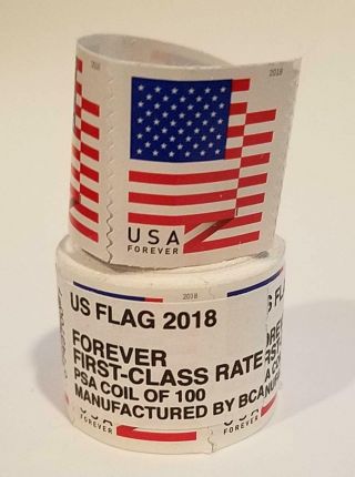 Usps 2017 Us Flag Forever Stamps - 2 Rolls Of 100 Each First Class Usa Stamps