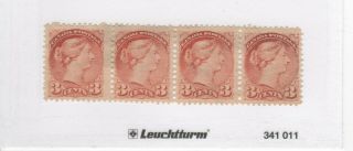 Canada 37 3c Small Queen Strip Of