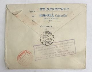 COLOMBIA 1924,  Old COVER Postal Stationery,  C42,  SCADTA,  very Clear & 2