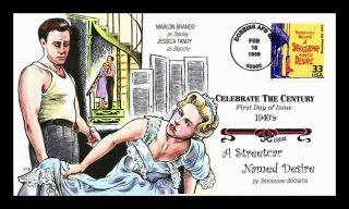 Us Collins Hand Colored Cover Streetcar Named Desire Celebrate Century Fdc