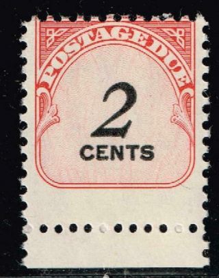 Us Stamp J90 – 1959 2c Rotary Press Misperf Error Stamp Mhr/og
