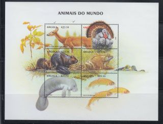 Angola 2000 World Animas Sc 1128 Complete Never Hinged