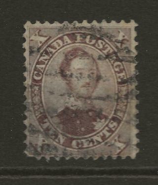 1859 Colony Of Canada Sg36 10c Brown Prince Albert Good Cat £80