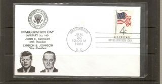 Lyndon B.  Jhonson Inauguration Day.  Artcraft Cachet