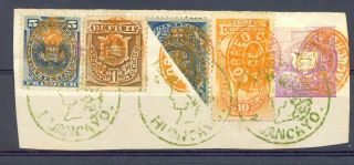 Peru 4 St (1 Bisected) On Part Of Ps - - - Vf