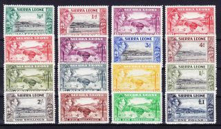 Sierra Leone 1938,  Sg 188 - 200,  Complete Set Mnh / Mlh (incl.  1 Pound)