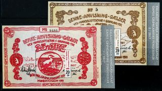 Greenland.  2017.  Old Banknotes,  Souvenir Sheets,  Mnh (gr759 - 760)