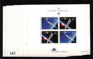 10x Portugal 1991 - Mnh - Europa Cept - Space