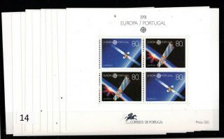 == 10x Portugal 1991 - Mnh - Europa Cept - Space