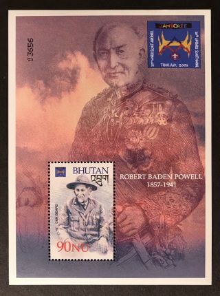 Bhutan 20th World Scout Jamboree Stamps S/s 2002 Mnh Scouts Baden Powell Beard
