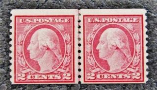Nystamps Us Stamp 453 Og H $675 Line Pr Washington